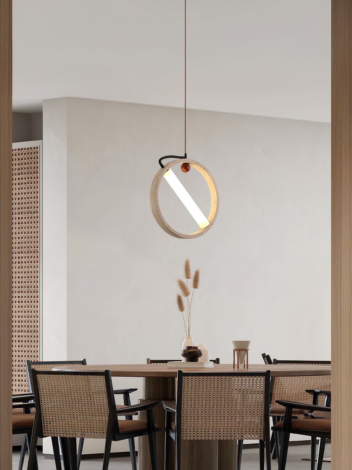 Orvion Pendant Light – Elegant Yellow Travertine Design for Modern Spaces 3