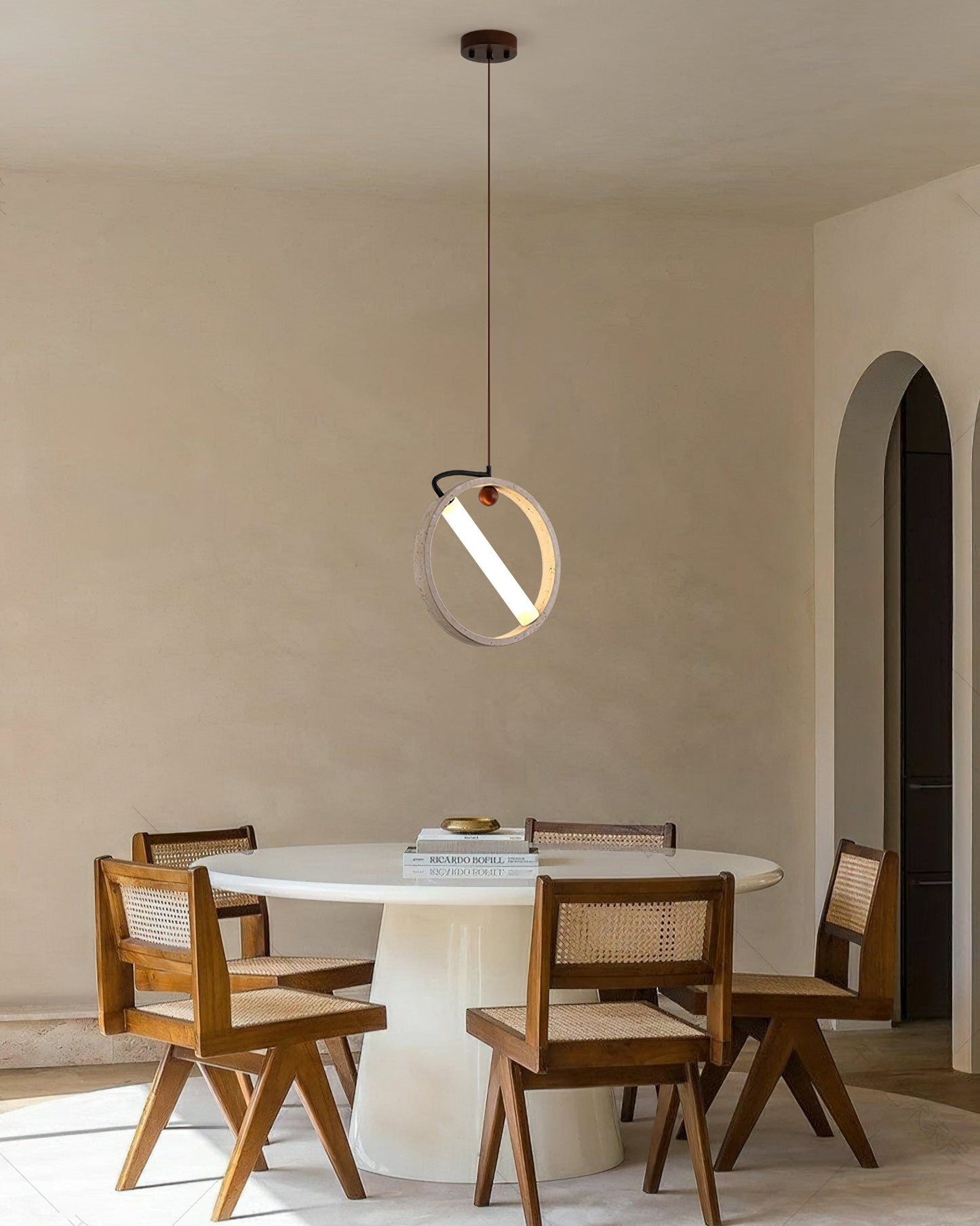 Orvion Pendant Light – Elegant Yellow Travertine Design for Modern Spaces 5