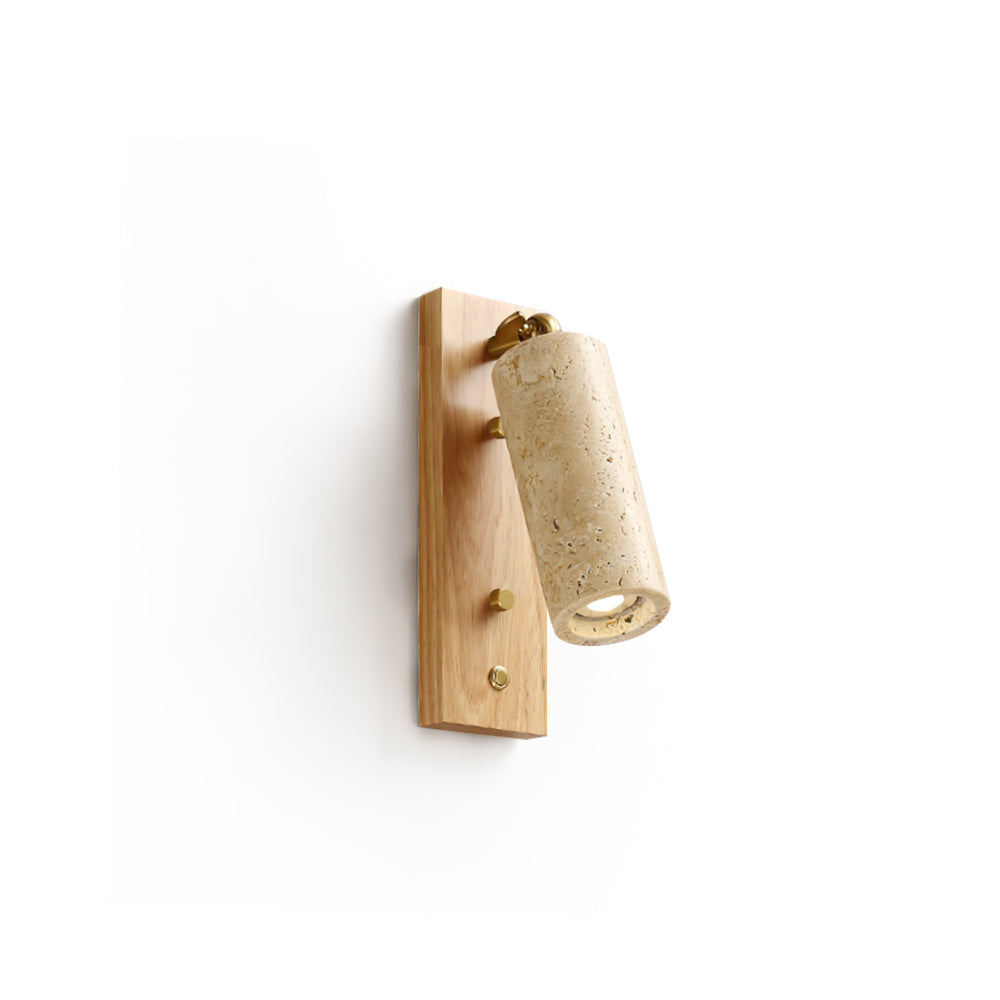 Ouglres Wall Lamp – Sophisticated Yellow Travertine Design 1