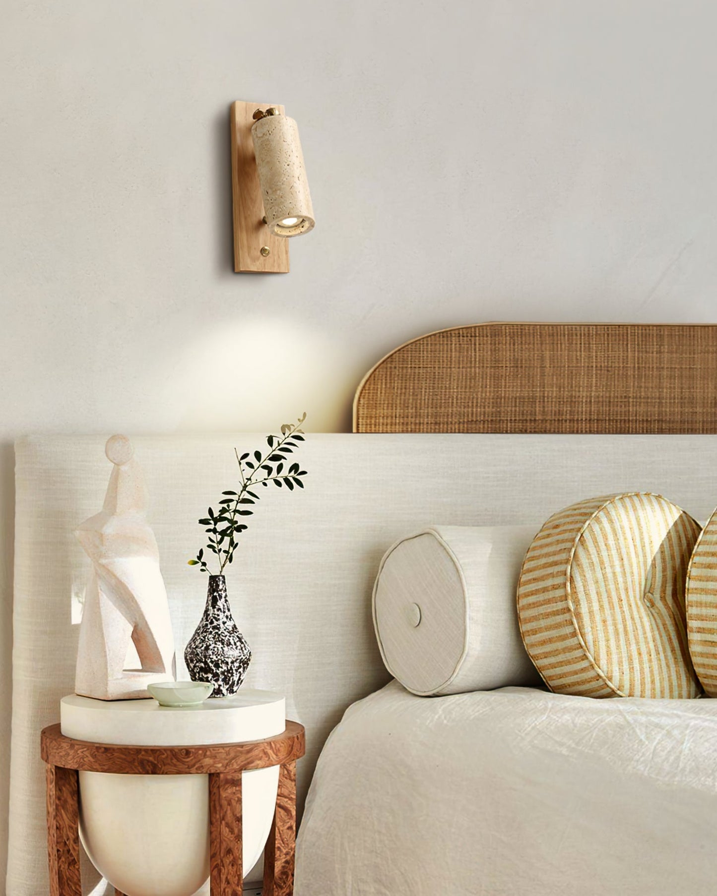 Ouglres Wall Lamp – Sophisticated Yellow Travertine Design 5