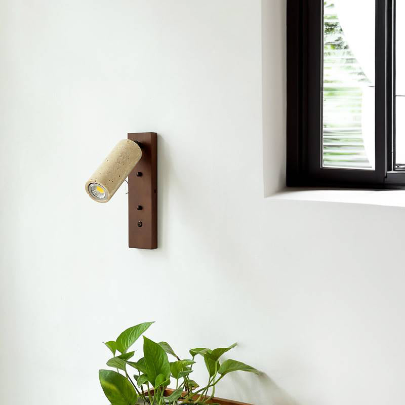 Ouglres Wall Lamp – Sophisticated Yellow Travertine Design 6