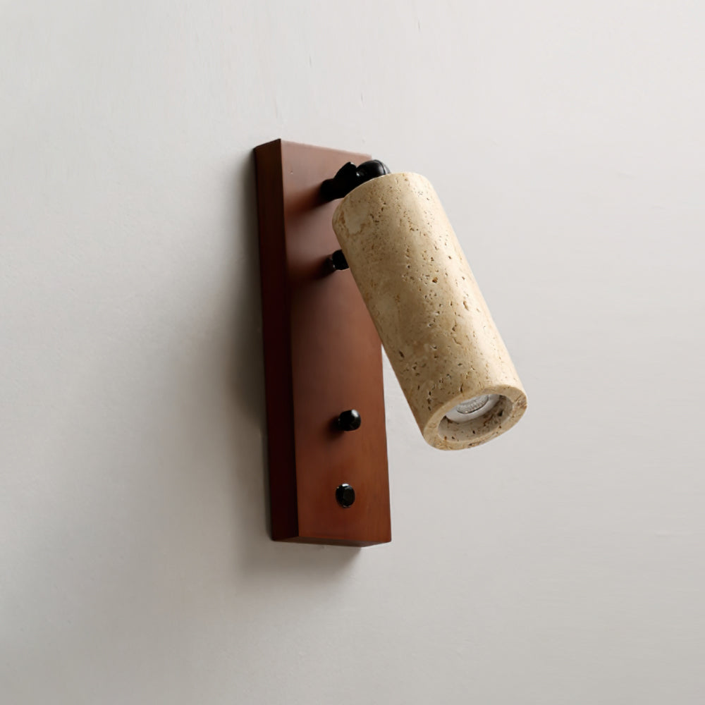 Ouglres Wall Lamp – Sophisticated Yellow Travertine Design 7