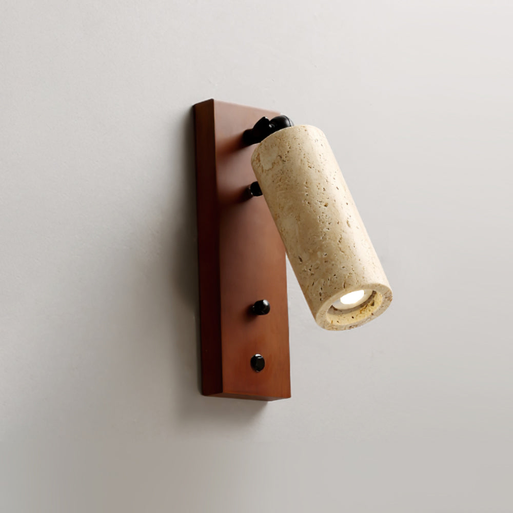 Ouglres Wall Lamp – Sophisticated Yellow Travertine Design 8