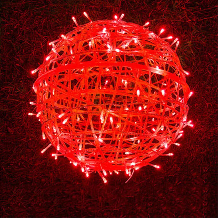 Rattan Ball Outdoor Fairy Lights – Enchanting Glow for Magical Evenings 10
