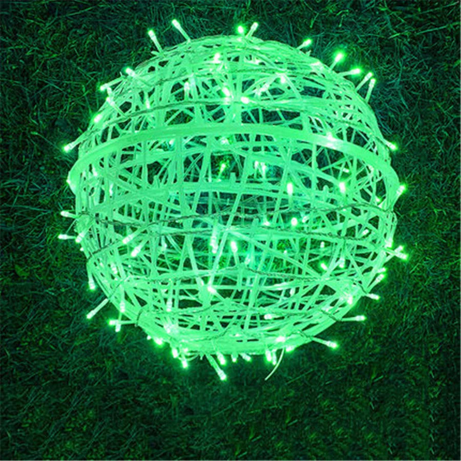Rattan Ball Outdoor Fairy Lights – Enchanting Glow for Magical Evenings 11