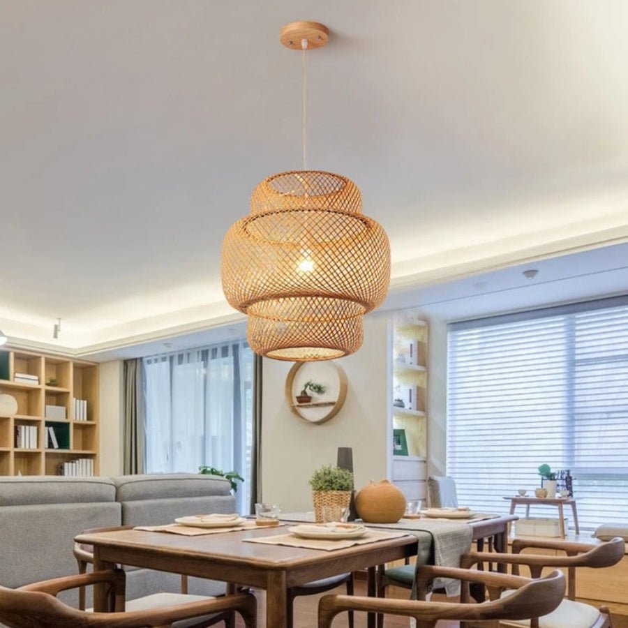 Rattan Pendant Light Boho Style – Artisan Craft for Inviting Atmosphere 2