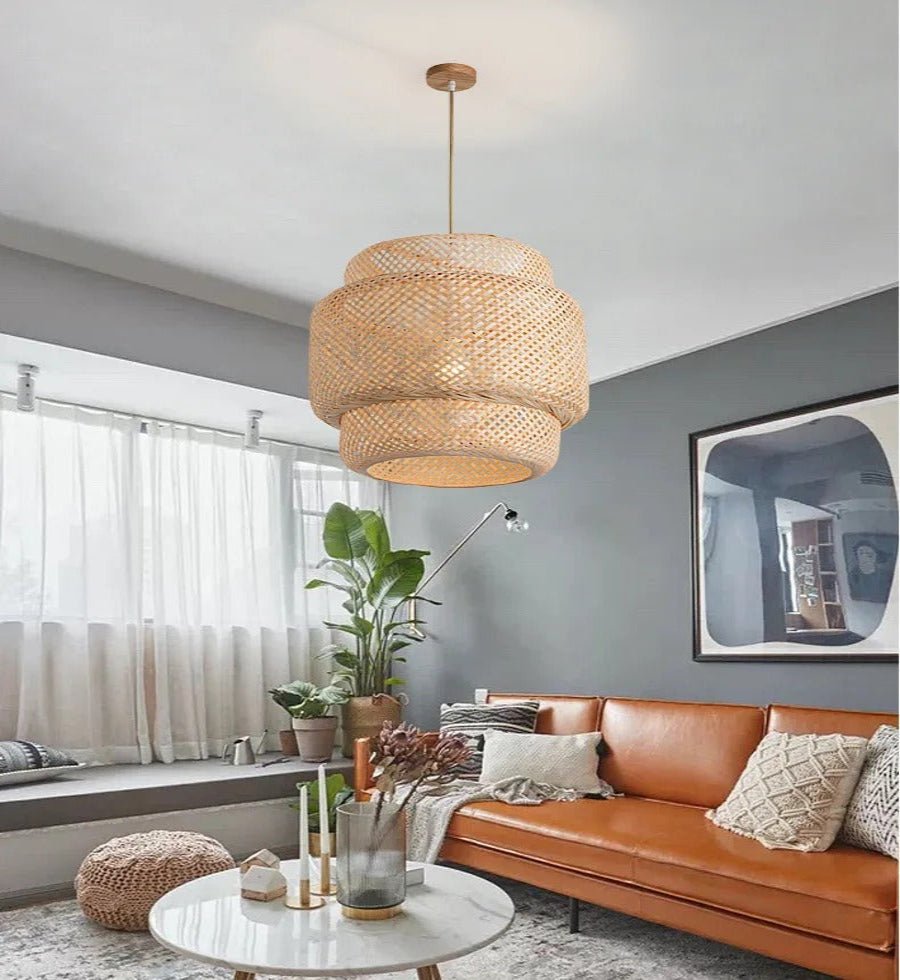 Rattan Pendant Light Boho Style – Artisan Craft for Inviting Atmosphere 6