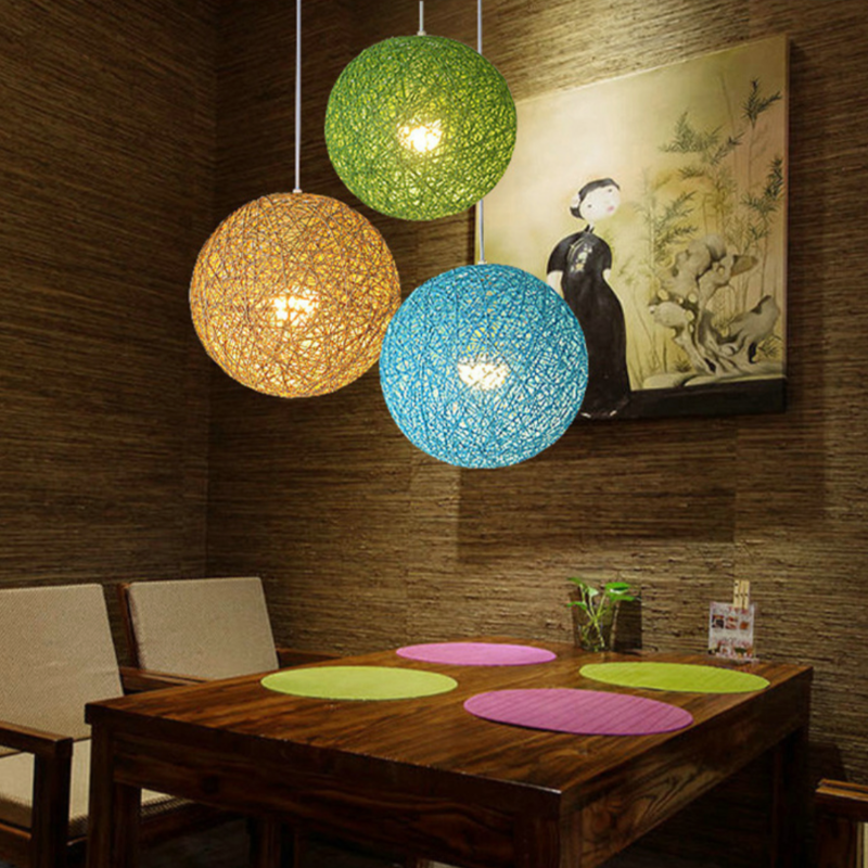 Rattan Pendant Light Hanging Ball – Unique Design for Cozy Atmosphere 3