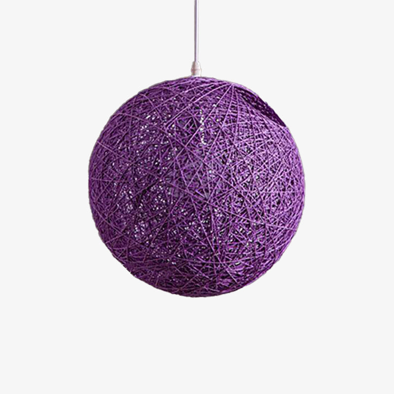 Rattan Pendant Light Hanging Ball – Unique Design for Cozy Atmosphere 9