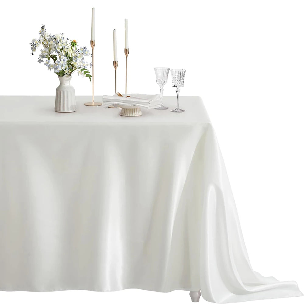 Rectangular Satin Tablecloth – Elevate Your Event Decor 0