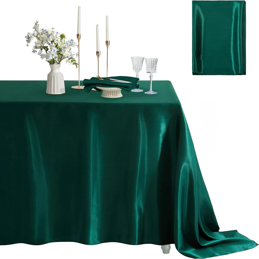 Rectangular Satin Tablecloth – Elevate Your Event Decor 3