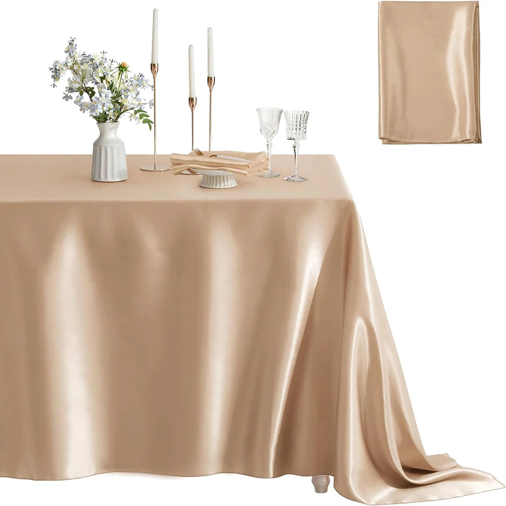 Rectangular Satin Tablecloth – Elevate Your Event Decor 4