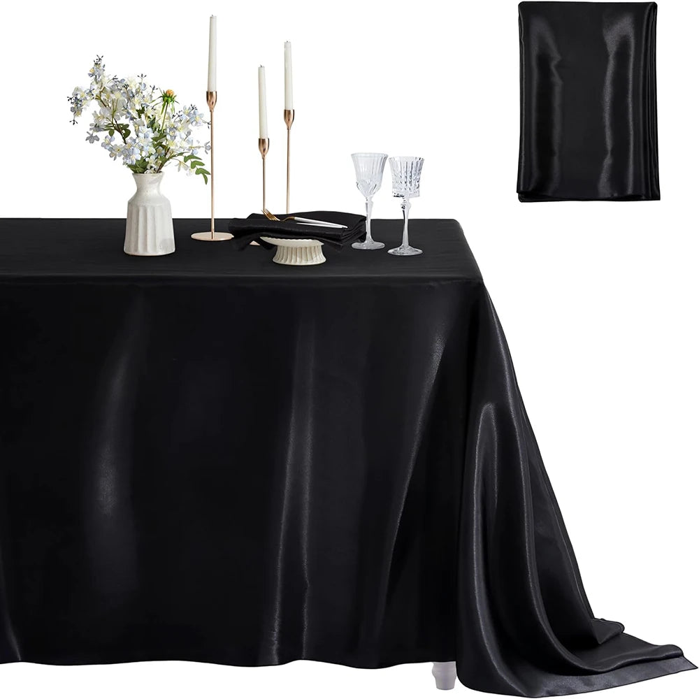 Rectangular Satin Tablecloth – Elevate Your Event Decor 5