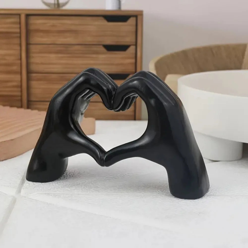 Resin Love Gesture Statues – Unique Art Piece for Serene Spaces 7