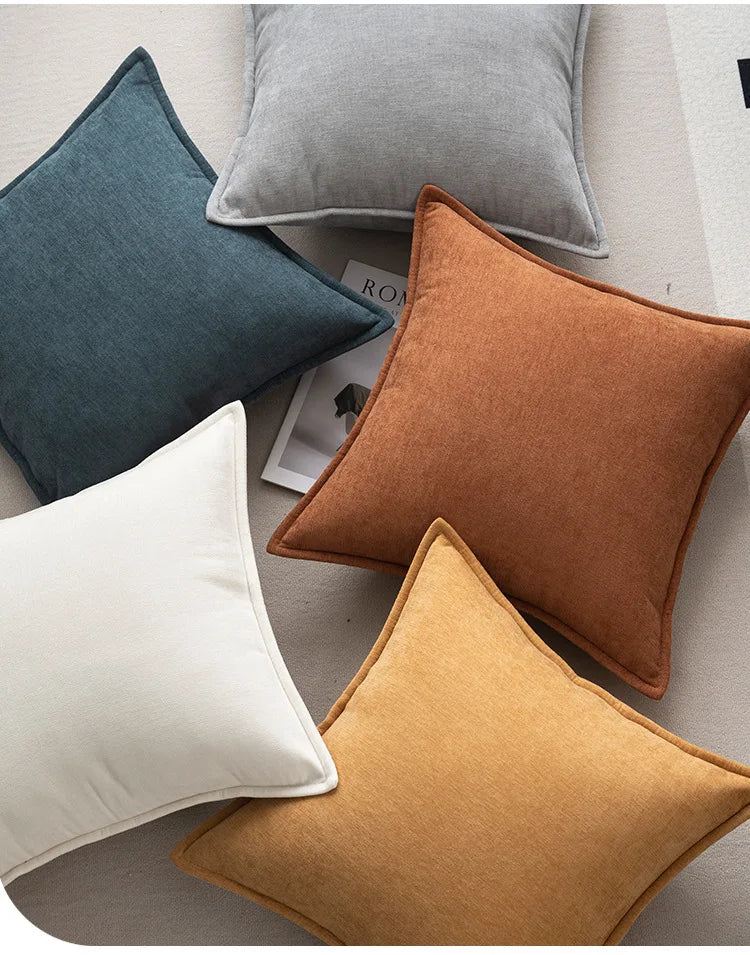 Retro Soft Chenille Throw Pillow Covers – Stylish Comfort for Any Living Space 3