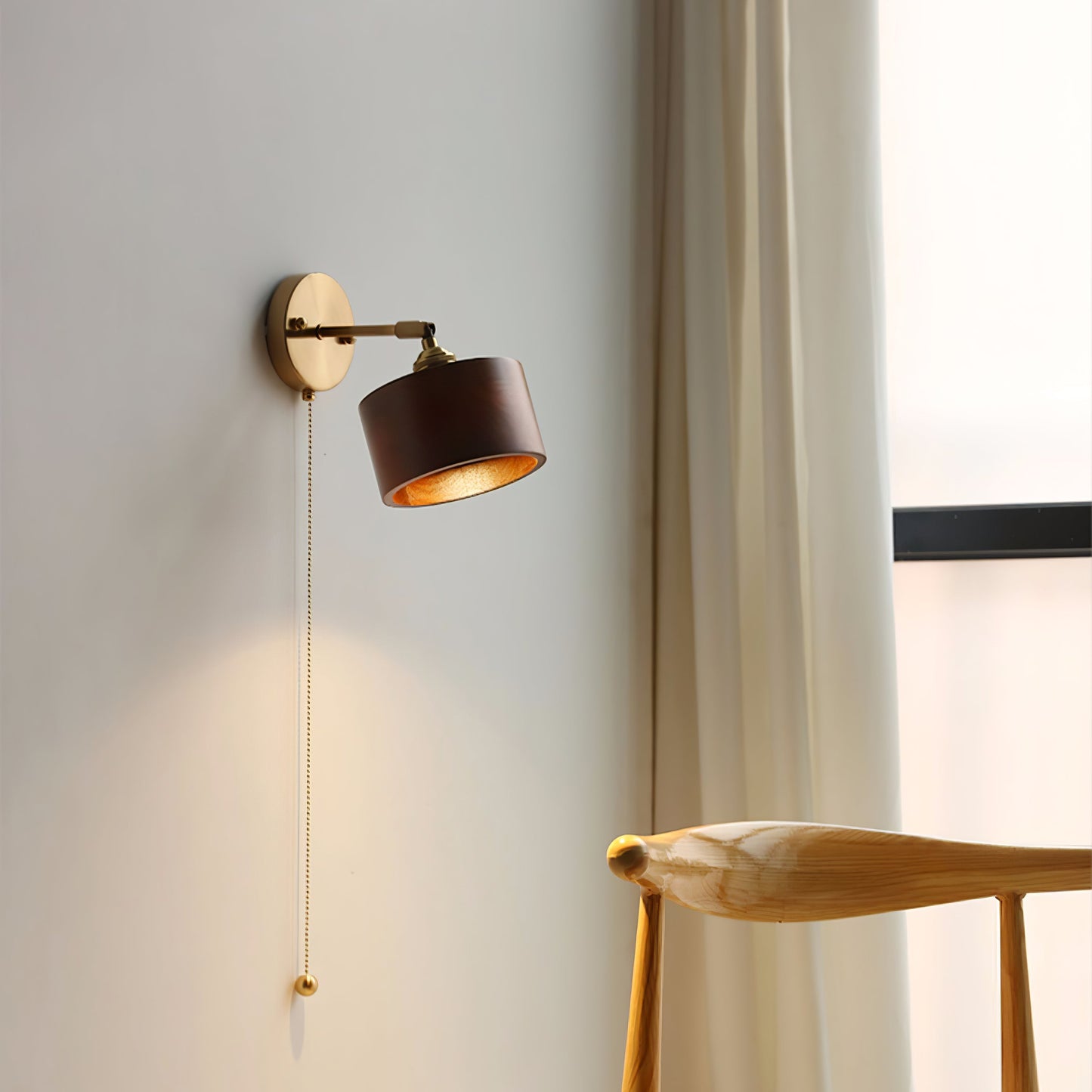 Rotatable Wood Wall Lamp – Elegant Design for Modern Spaces 7