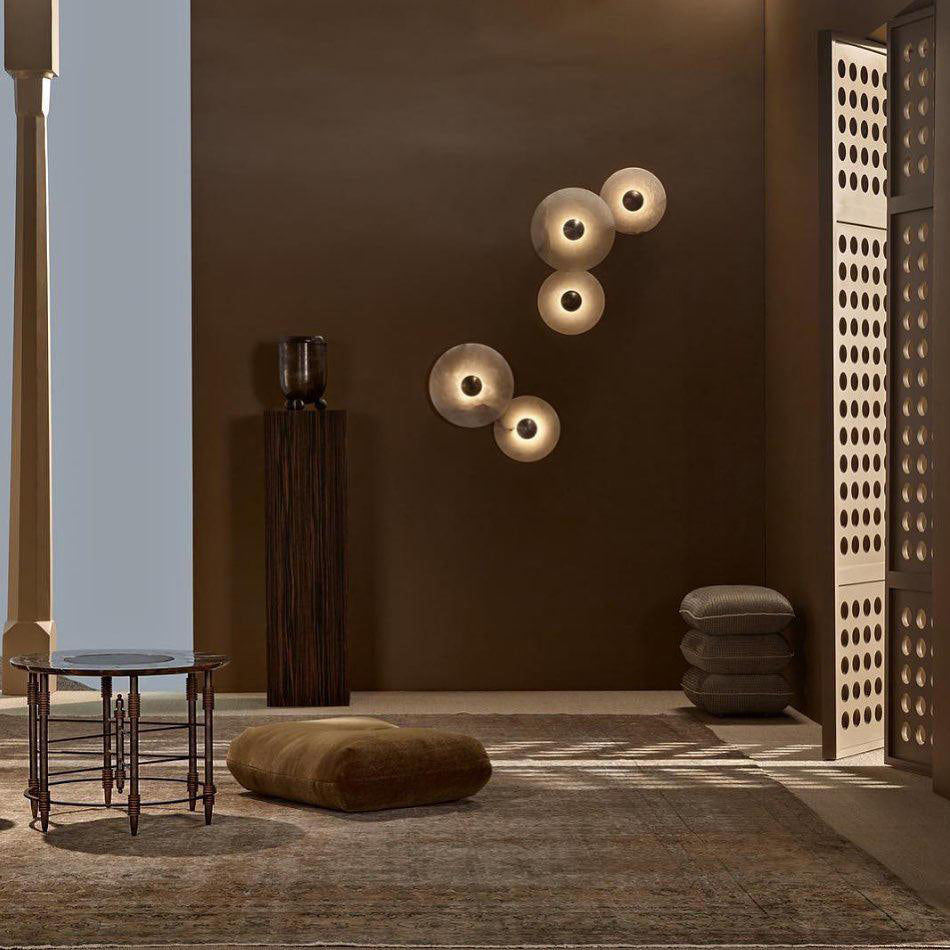 Round Alabaster Wall Lamp – Timeless Elegance with Soft Illumination 3