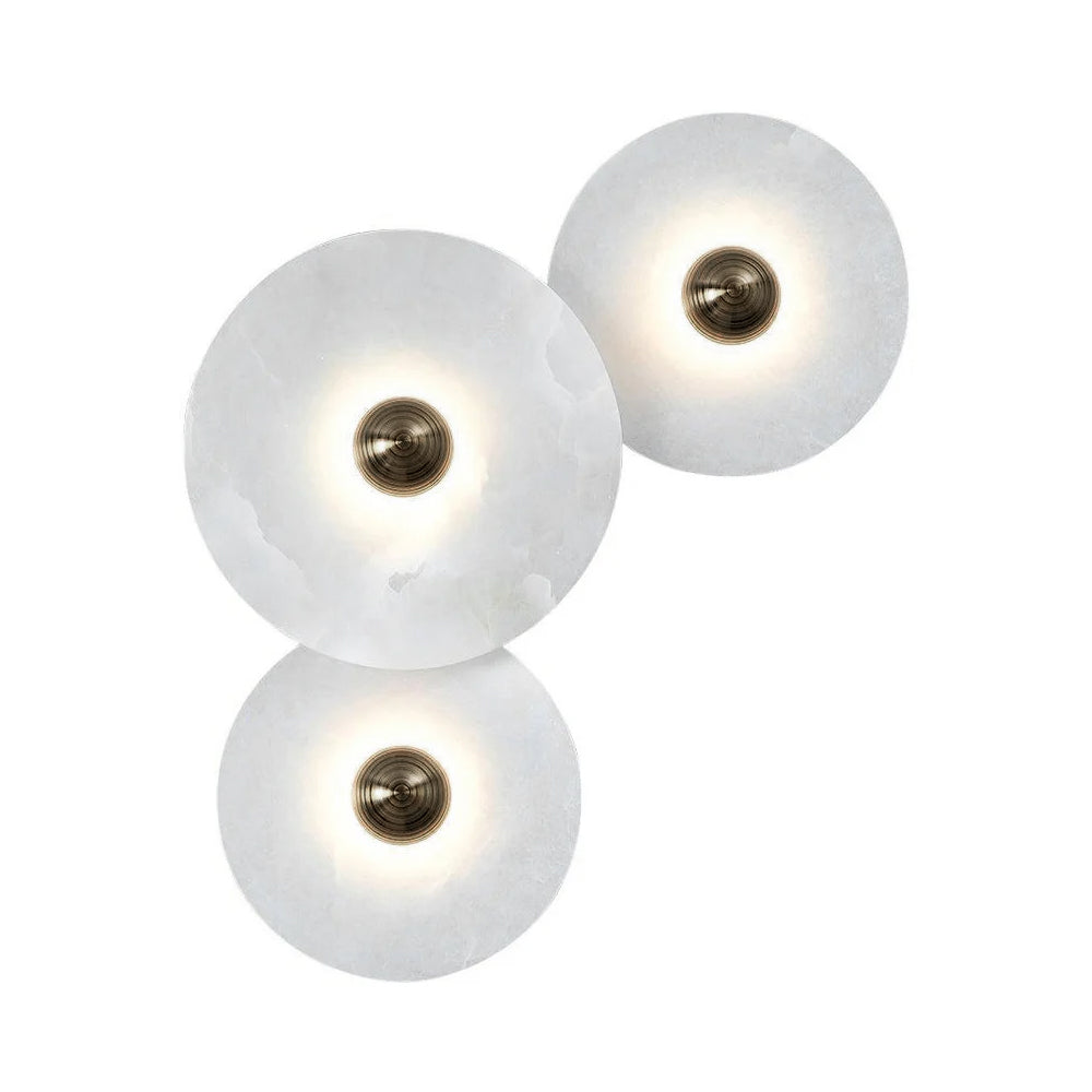 Round Alabaster Wall Light – Elegant Glow for Timeless Ambiance 9