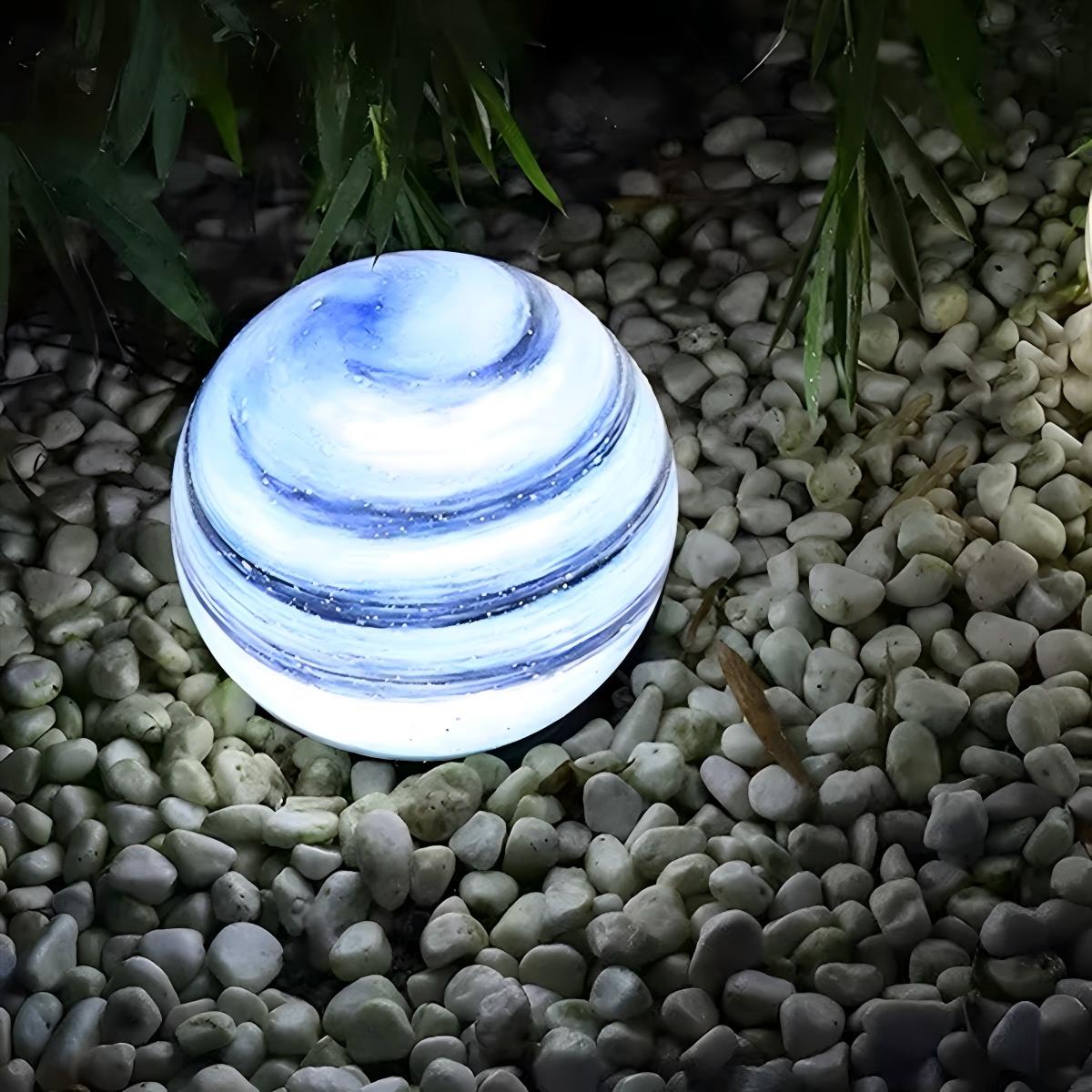 Round Glass Planet Outdoor Lights – Elegant Illumination for Your Garden 7