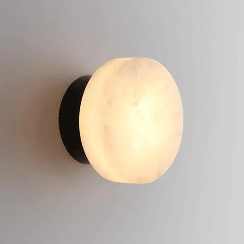Round Modern Wall Light – Sleek Marble Design for Cozy Ambiance 4