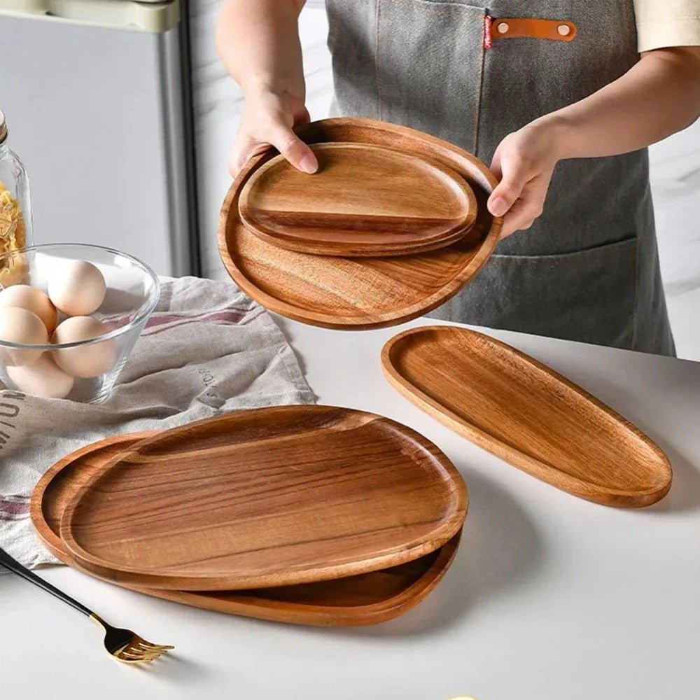 Royal Acacia Wood Serving Tray – Stylish Serveware for Memorable Gatherings 2