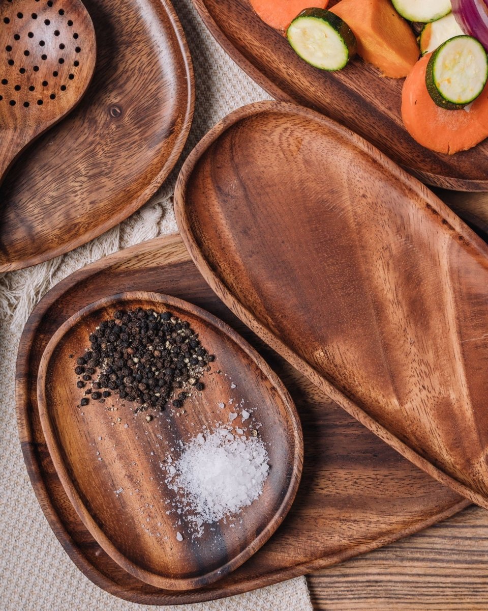 Royal Acacia Wood Serving Tray – Stylish Serveware for Memorable Gatherings 6