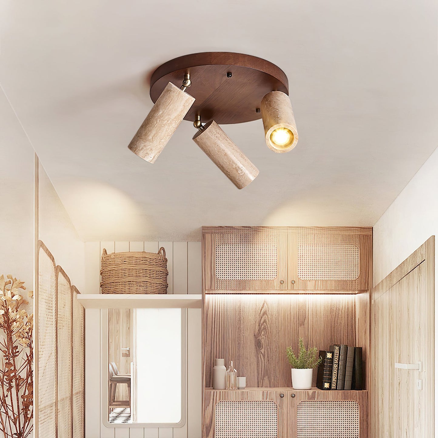 Sandia Ceiling Light Fixture – Sculptural Design with Earthy Appeal 2