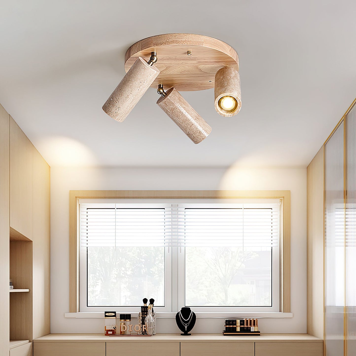 Sandia Ceiling Light Fixture – Sculptural Design with Earthy Appeal 3
