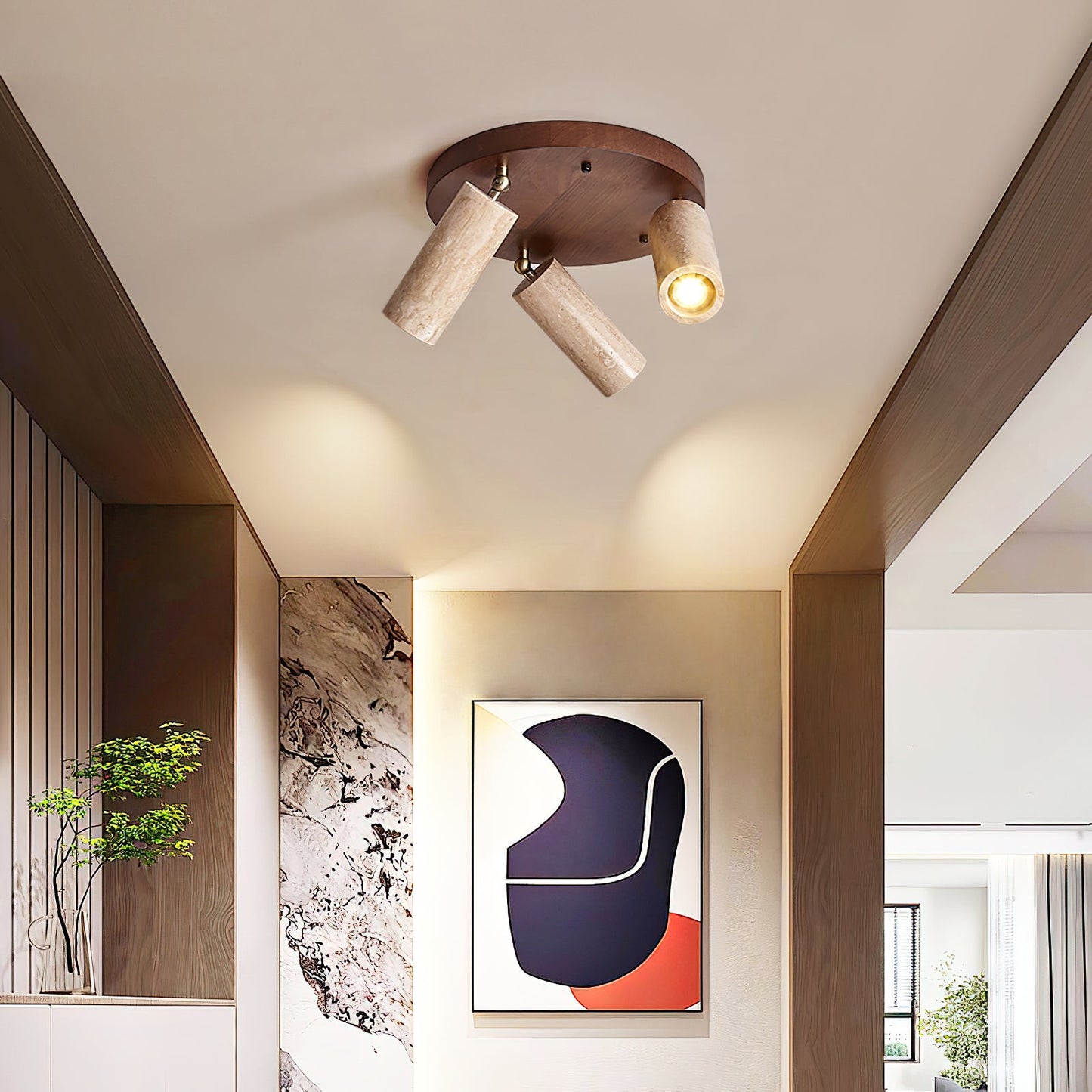 Sandia Ceiling Light Fixture – Sculptural Design with Earthy Appeal 5