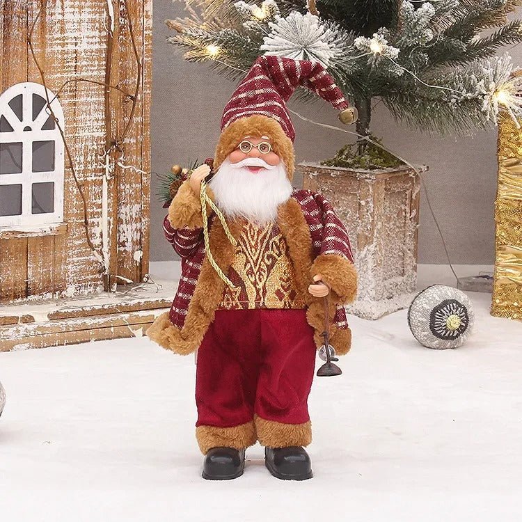 Santa Claus Doll With Gift Bag – Festive Decoration For Joyful Moments 5