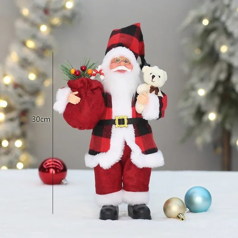 Santa Claus Doll With Gift Bag – Festive Decoration For Joyful Moments 9