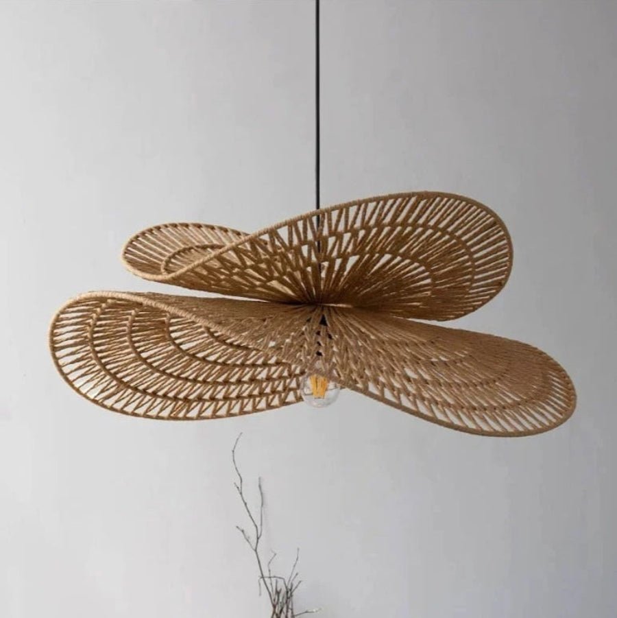 Sanur Double Layer Rattan Pendant Lamp – Handmade Lighting for Cozy Ambiance 2