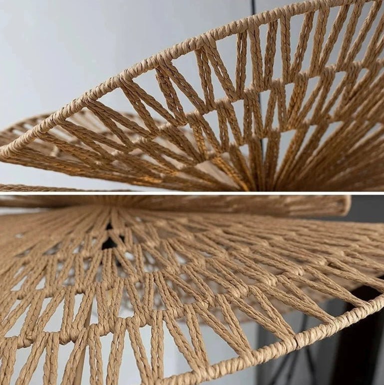 Sanur Double Layer Rattan Pendant Lamp – Handmade Lighting for Cozy Ambiance 4