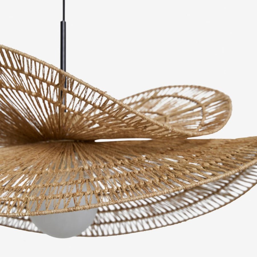 Sanur Double Layer Rattan Pendant Lamp – Handmade Lighting for Cozy Ambiance 5