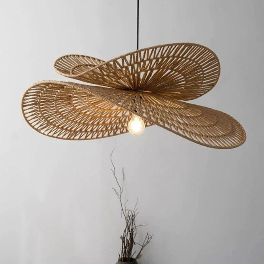Sanur Double Layer Rattan Pendant Lamp – Handmade Lighting for Cozy Ambiance 8