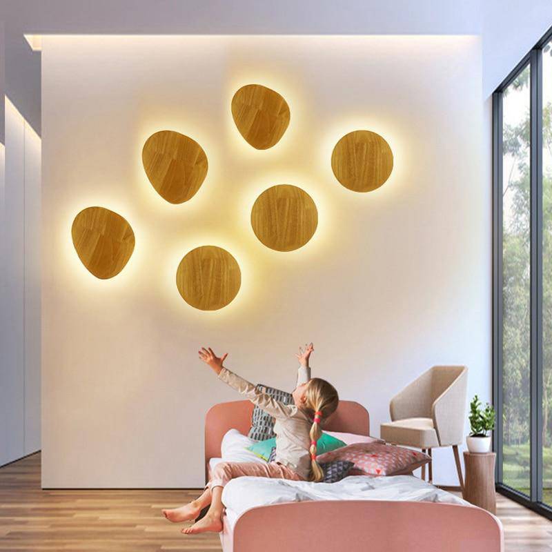 Scandinavian LED Wall Light Oval – Stylish Wooden Fixture for Inviting Spaces 4