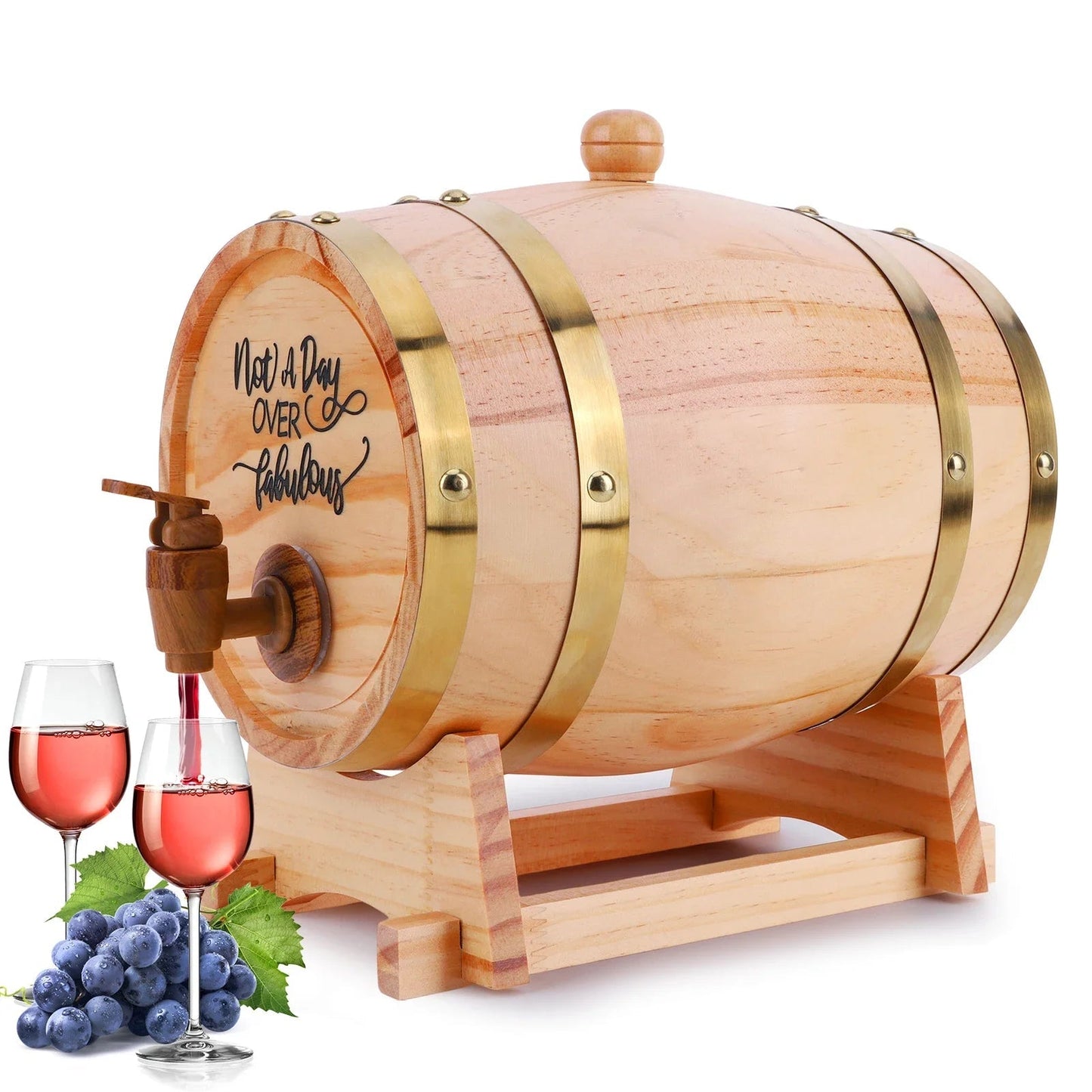 Schnapz Whiskey Barrel with Stand and Tap – Elegant Solution for Spirits Dispensing 2