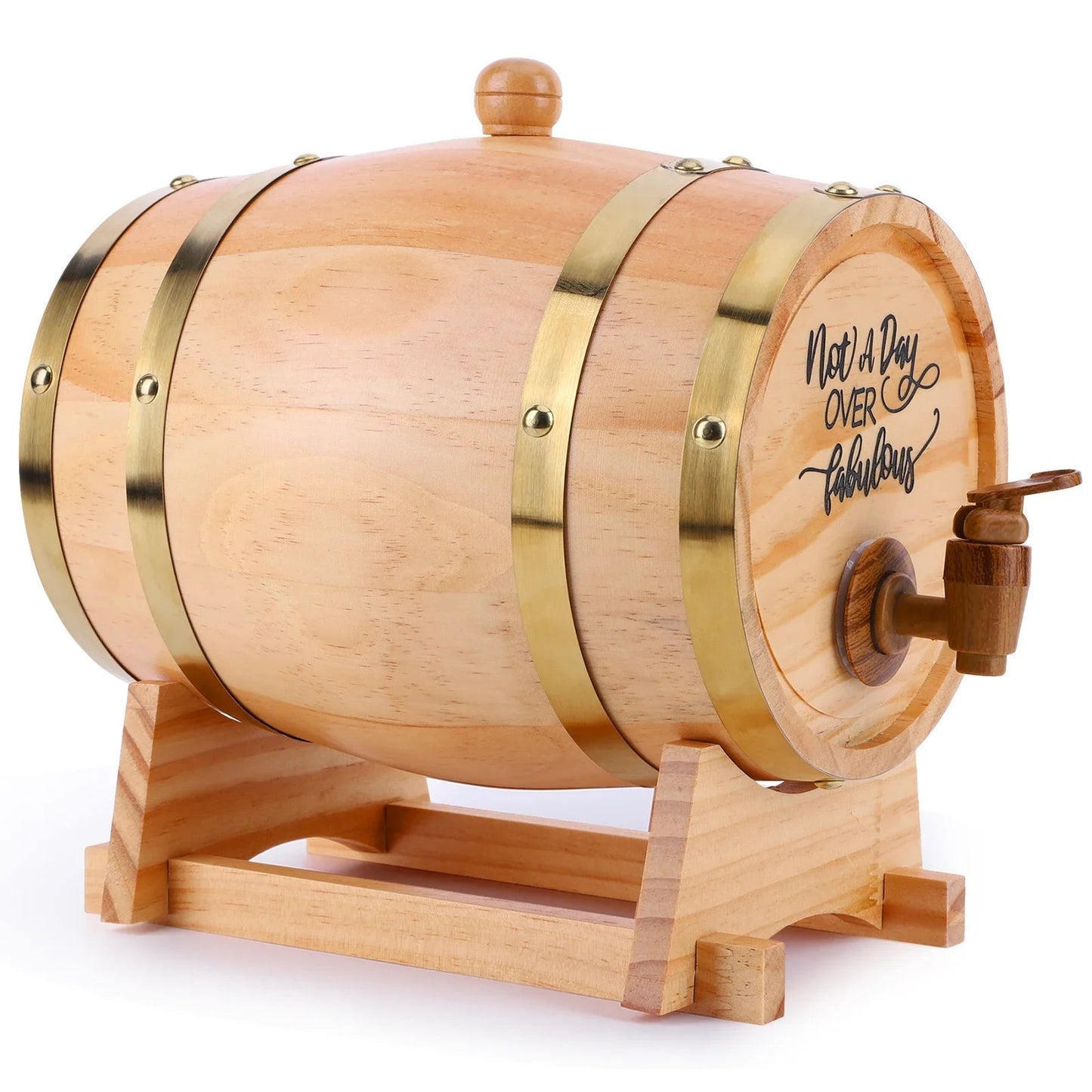 Schnapz Whiskey Barrel with Stand and Tap – Elegant Solution for Spirits Dispensing 5