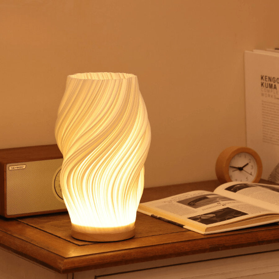 Serene Wavecrest Floor Lamp – Calming Ambiance with Elegant Design 3