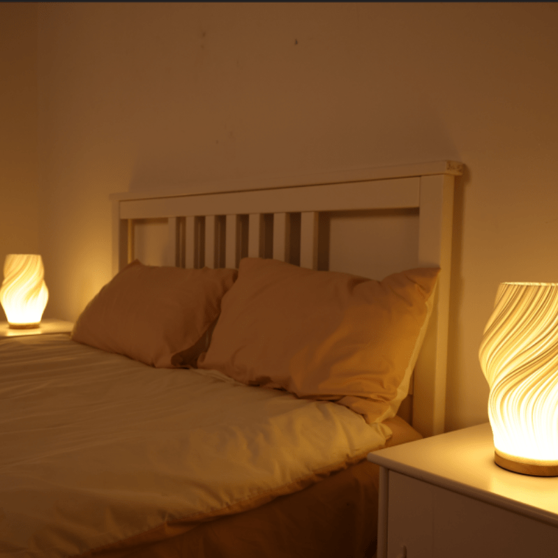 Serene Wavecrest Floor Lamp – Calming Ambiance with Elegant Design 8