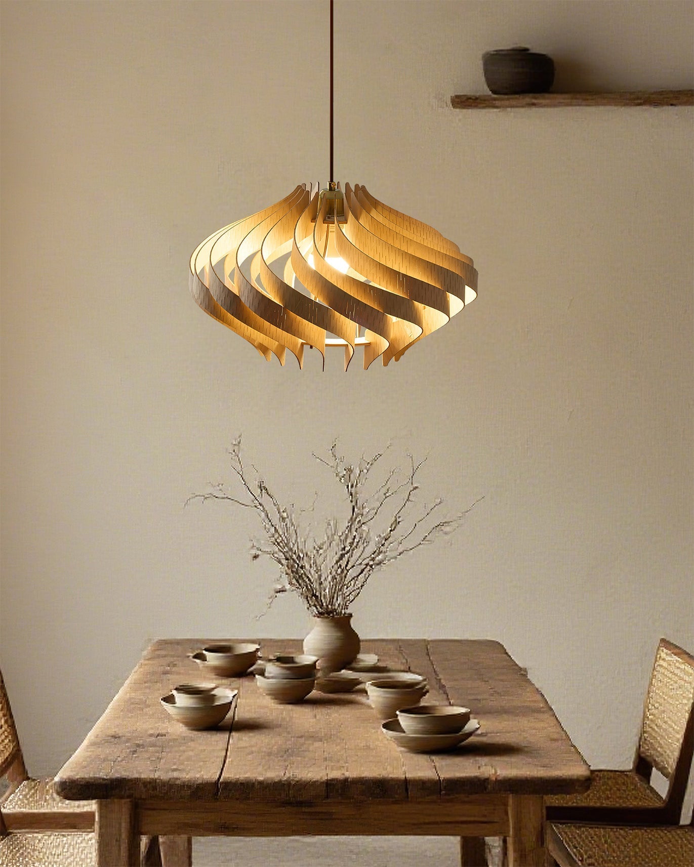 Serentia Pendant Light – Sculptural Design for Warm Ambiance 5