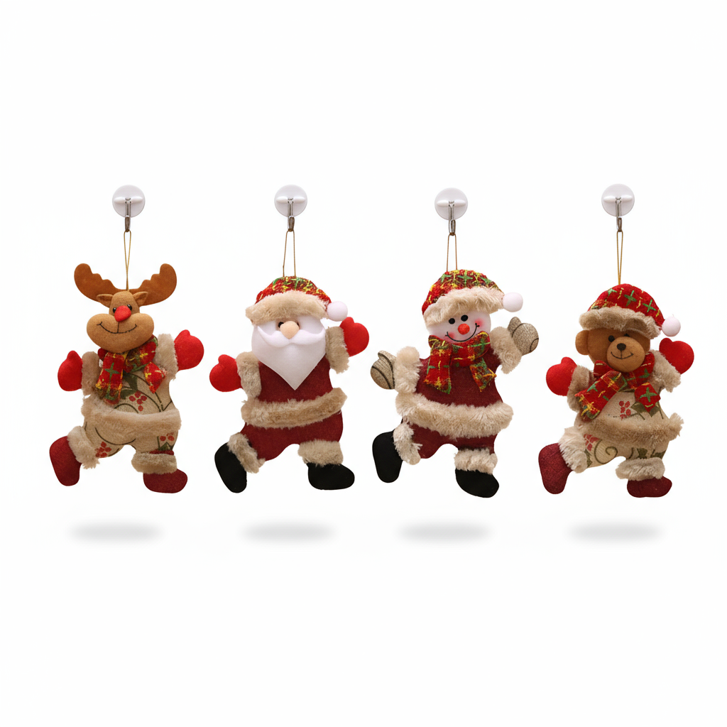 Shiny Christmas Baubles Set of 4 – Elevate Your Holiday Decor Elegantly 2