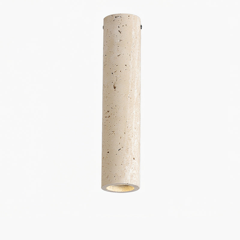 Shura Travertine Ceiling Lamp – Elegant Natural Stone Illumination 9