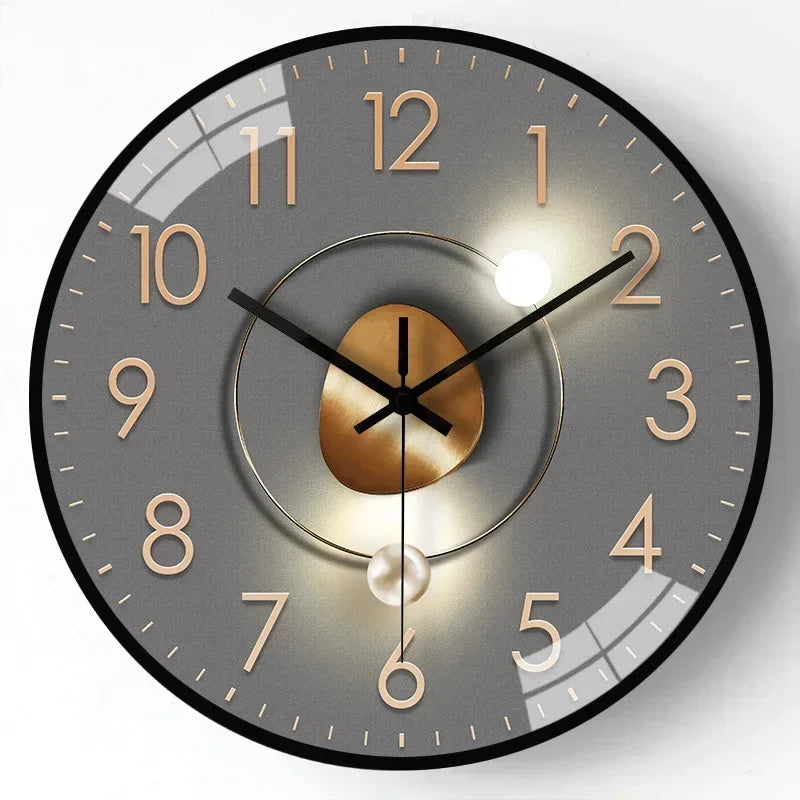 Silentime Black Wall Clock – Elegant Design for Tranquil Spaces 12
