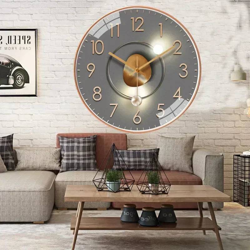Silentime Black Wall Clock – Elegant Design for Tranquil Spaces 2