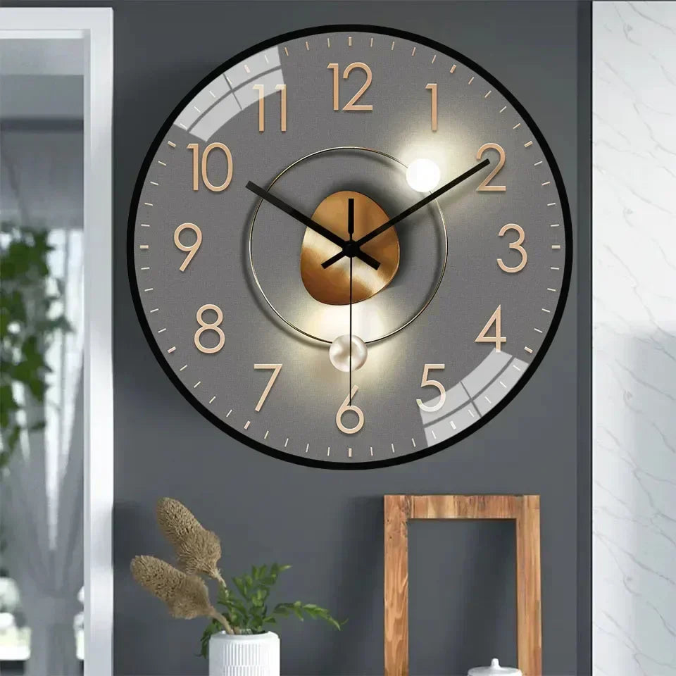 Silentime Black Wall Clock – Elegant Design for Tranquil Spaces 3