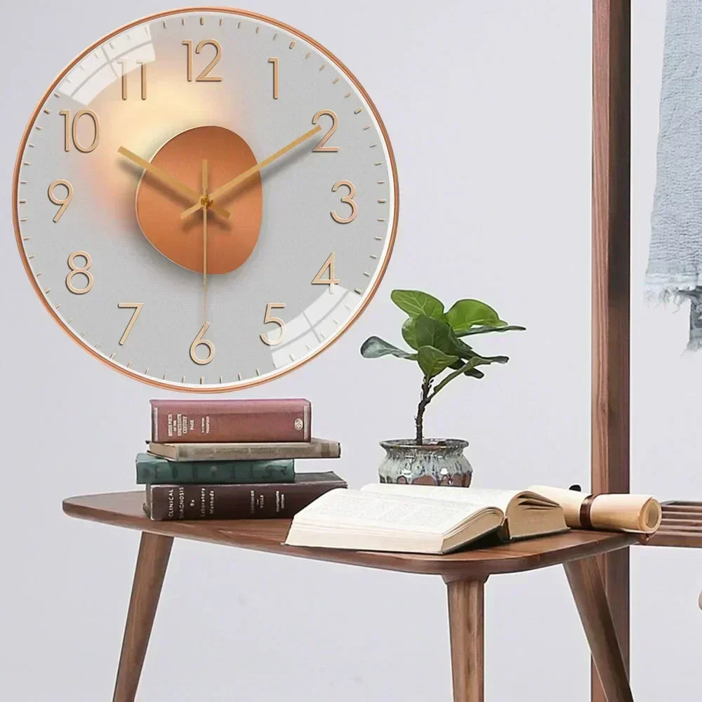 Silentime Black Wall Clock – Elegant Design for Tranquil Spaces 5