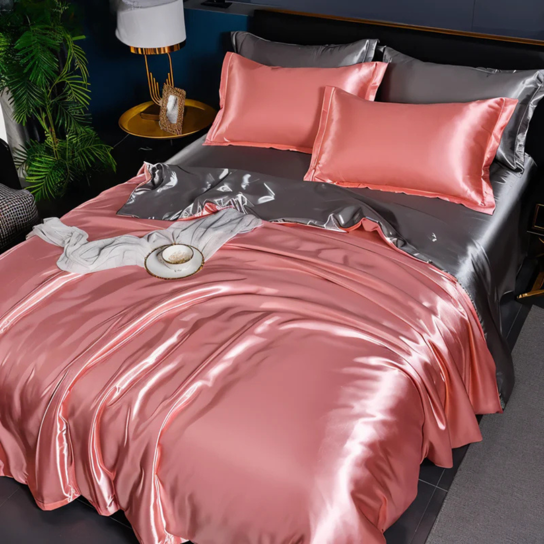 **Silk Satin Bed Linen Set – Ultimate Luxury for Restful Sleep** 10