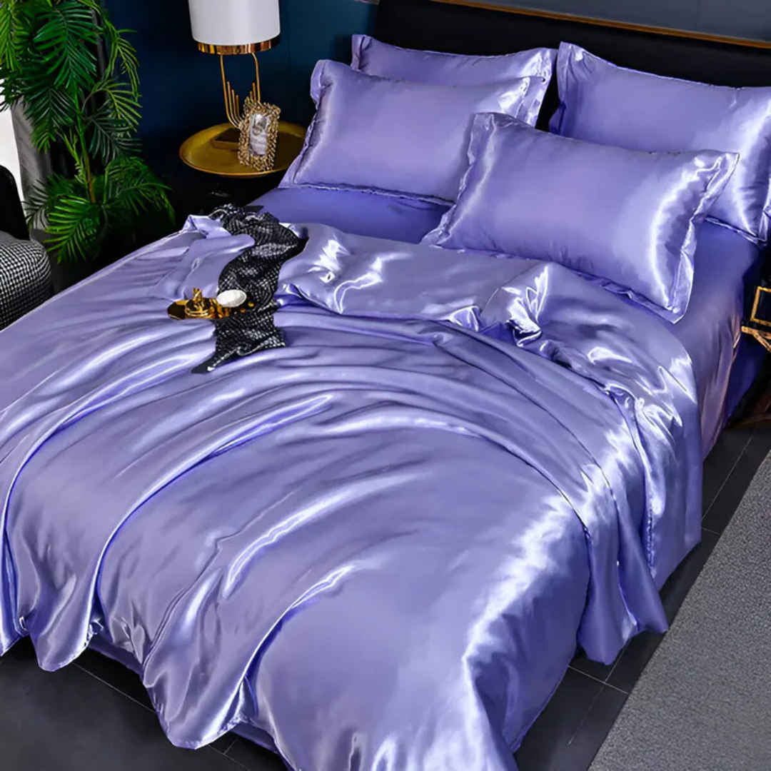 **Silk Satin Bed Linen Set – Ultimate Luxury for Restful Sleep** 2