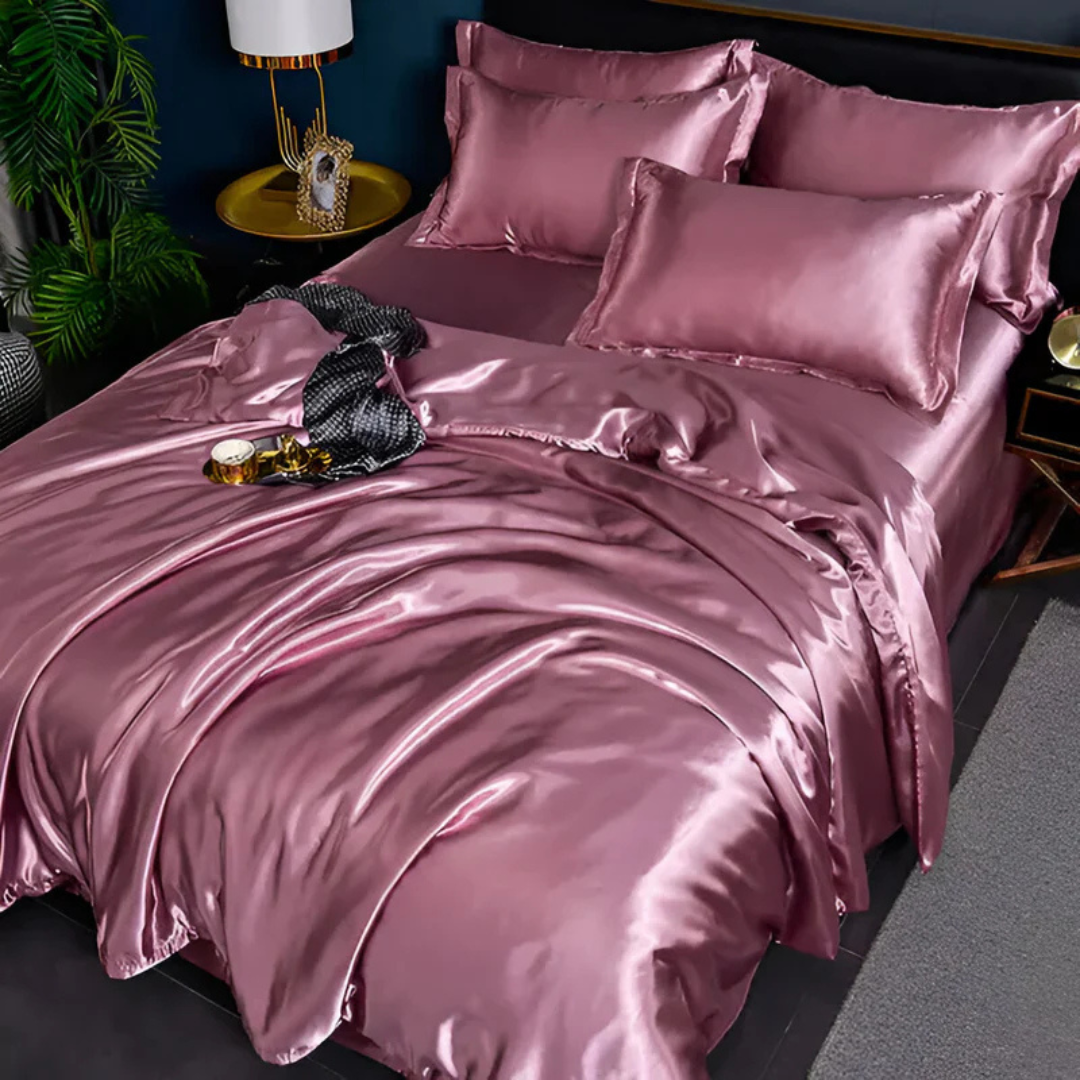 **Silk Satin Bed Linen Set – Ultimate Luxury for Restful Sleep** 3